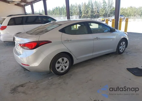2016 Hyundai Elantra Se z USA, uszkodzony, nr VIN 5NPDH4AE7GH741755